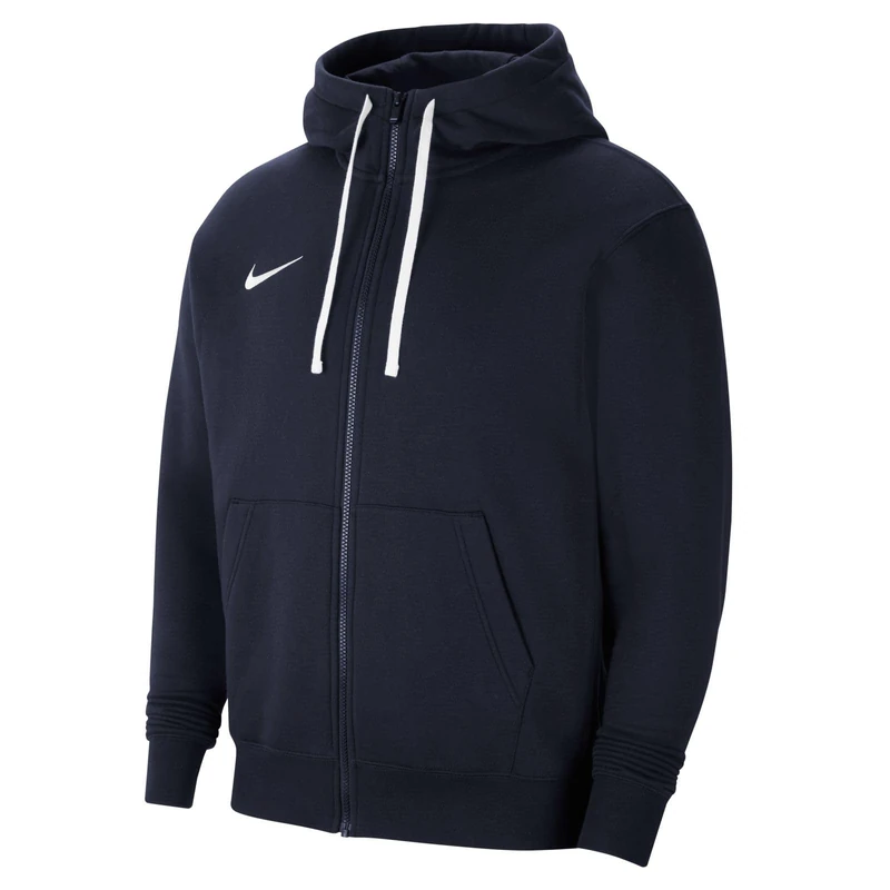 Nike CW6887-451 M NK FLC PARK20 FZ HOODIE Sweatshirt Men's OBSIDIAN/WHITE/WHITE Size S