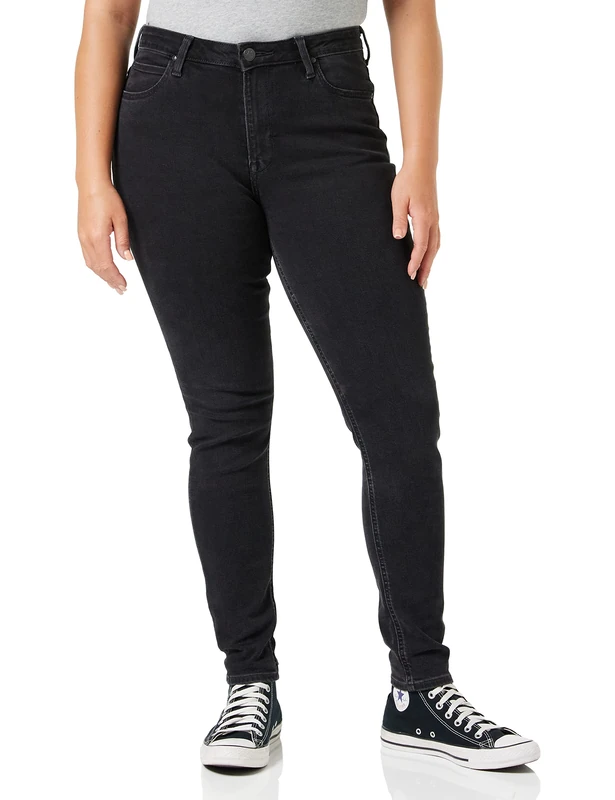 Lee Womens SCARLETT HIGH Jeans, Black Ellis, 25W / 31L