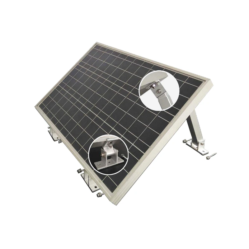 enjoy solar Aluminium Adjustable Bracket with 10°-30° Angle for Solar Panel, Solar Module, Suitable for All Module Widths (Screws and Nuts Included)