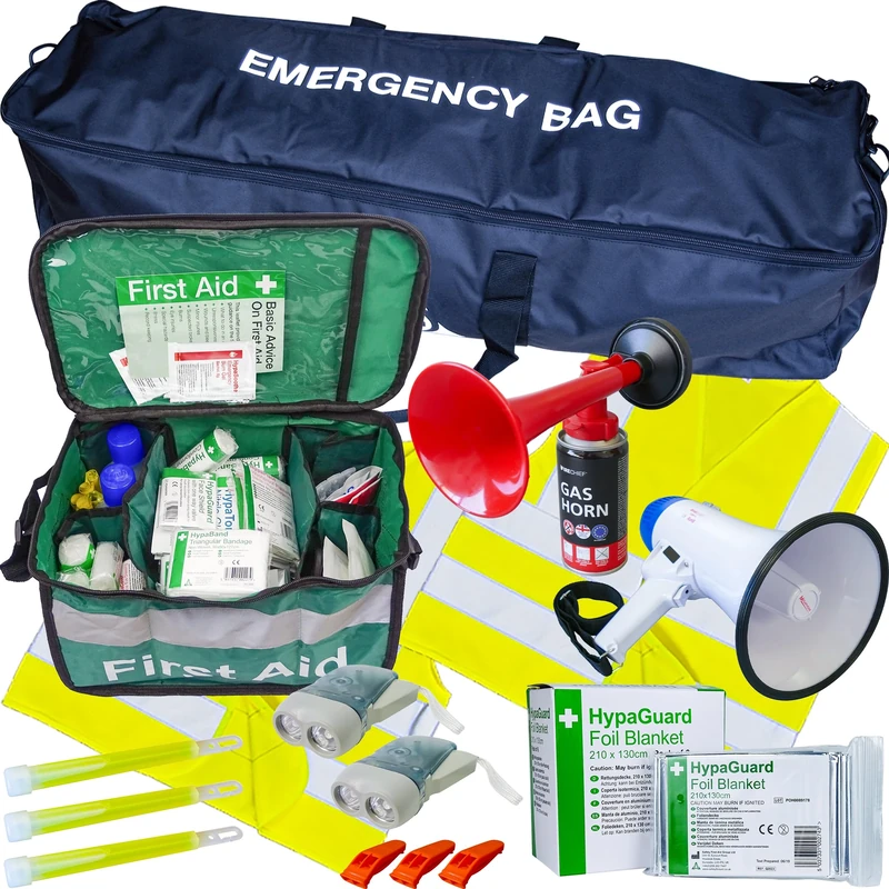 Safety First Aid Group Emergency Evacuation Kit with Comprehensive First Aid Kit