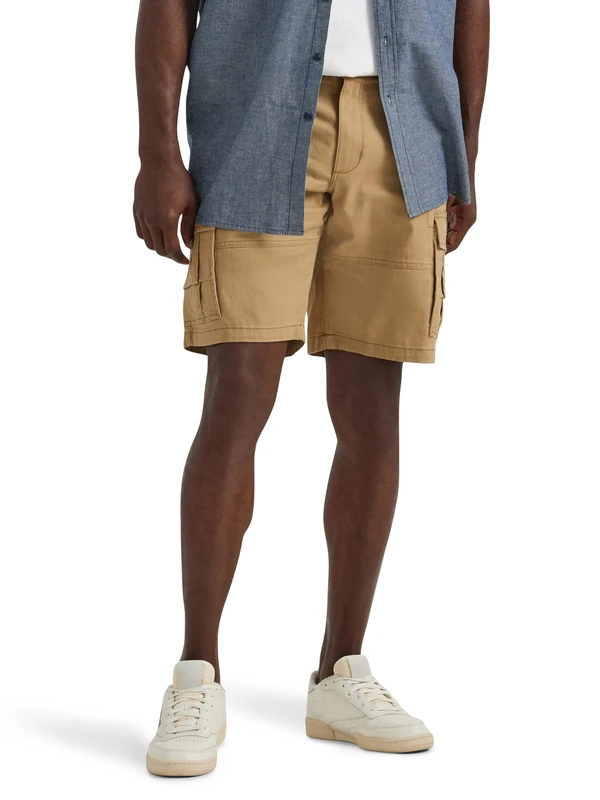 Lee Men's Extreme Motion Carolina Cargo Short, Bourbon, 32