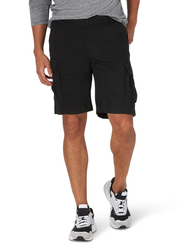 Lee Men's Extreme Motion Carolina Cargo Short, Black, 34