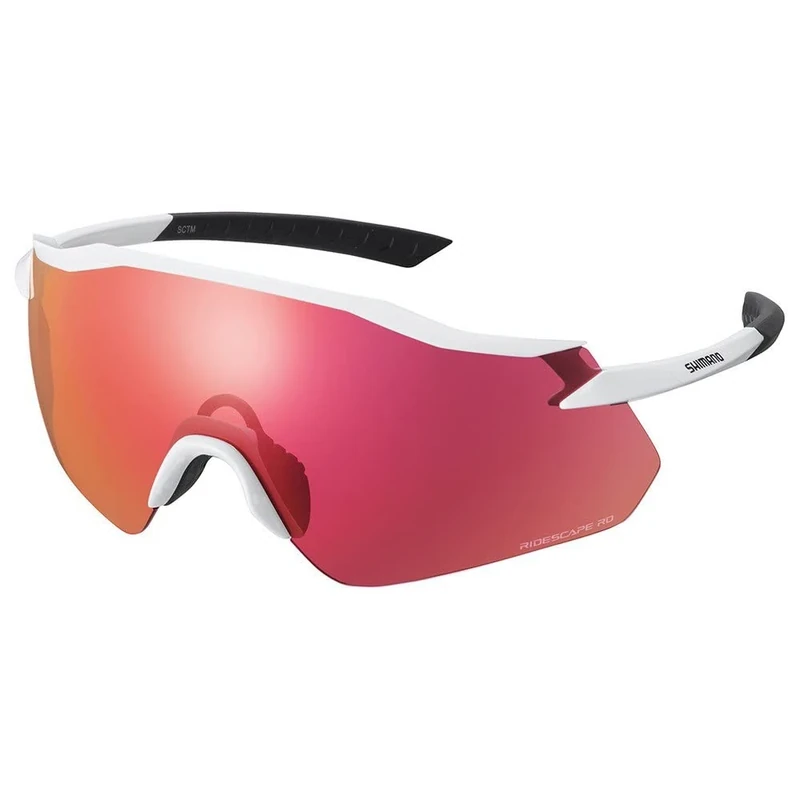 Shimano Clothing Equinox Glasses, Metallic White, RideScape Road Lens