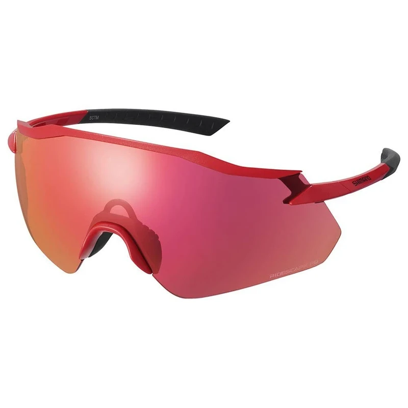 Shimano Clothing Equinox Glasses, Metallic Red, RideScape Road Lens