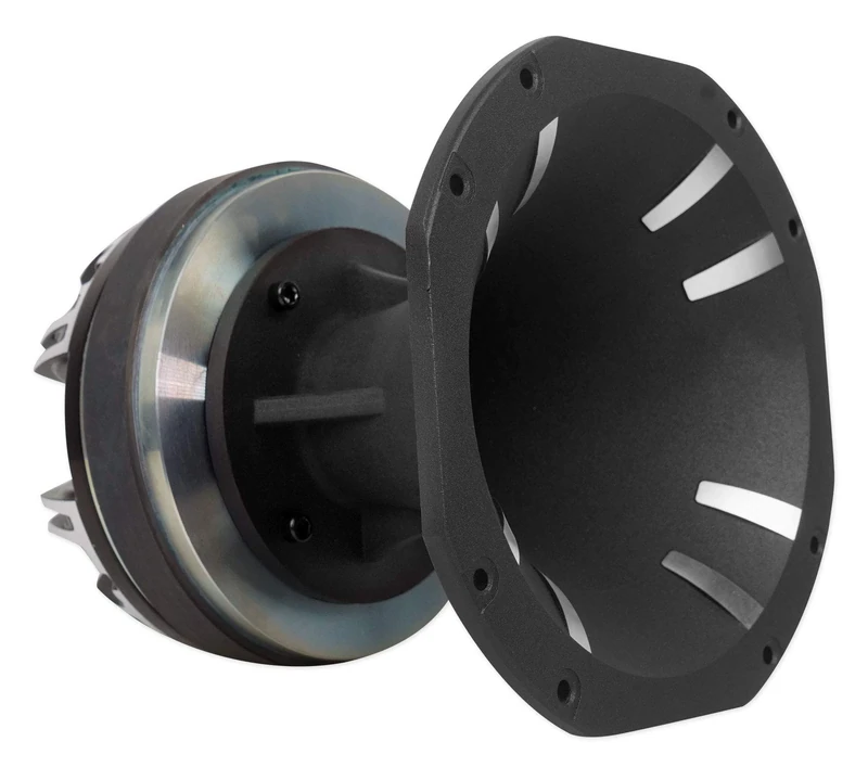 Rockville HT151 Titanium Compression Tweeter, 3" Voice Coil, 450W, 8 Ohms, Aluminum Horn, Bolt-On, High Sensitivity, Perfect for Car/Pro Audio Systems