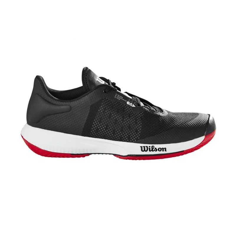 KAOS Swift Clay Tennis Shoe Black/Pearl Blue/Wilson Red 7