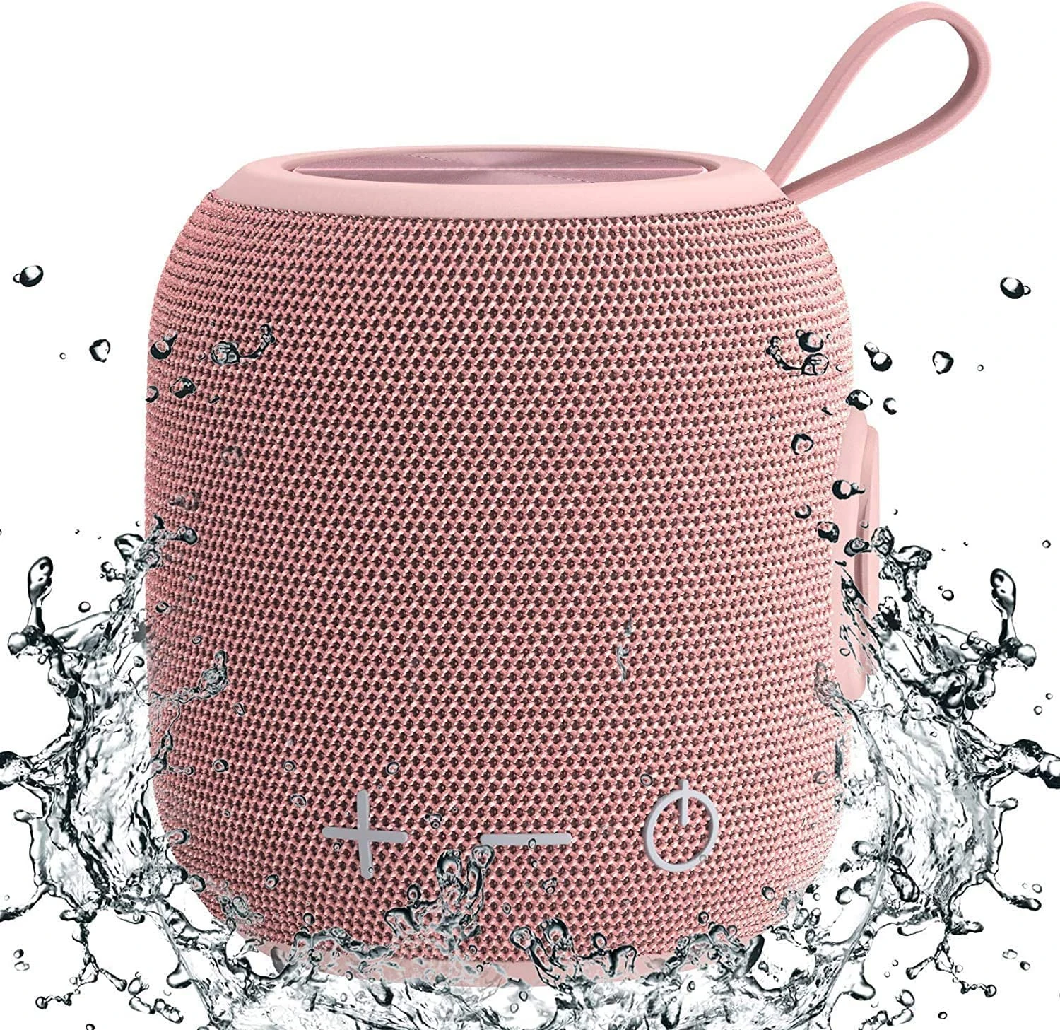 Bluetooth Speaker Portable Bluetooth 5.0 Dual Pairing Wireless Speakers Mini,360 HD Surround Sound & Rich Stereo Bass,IPX7 Waterproof for Travel,Pool and Outdoor(Pink)