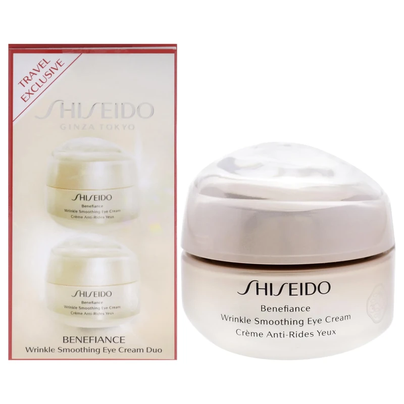 Shiseido Benefiance Wrinkle Smoothing Eye Cream Duo for Women 2 x 0.5 oz Cream