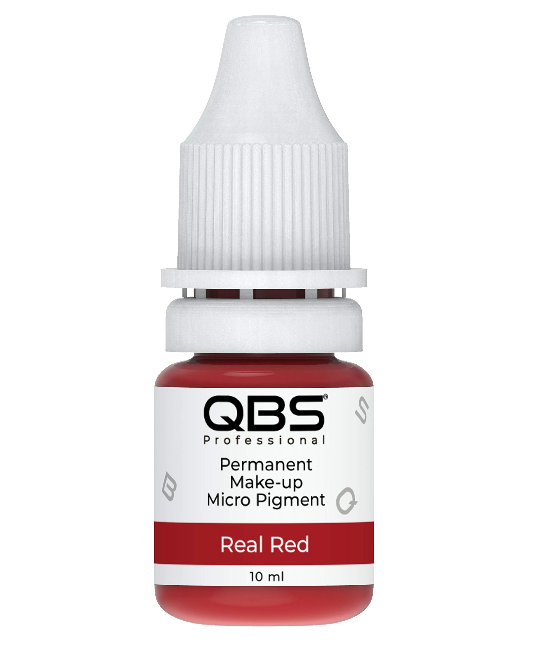 QBS MICROBLADING Pigments for Lips 10ML | Machine & Hand Use | Choice of 6 Colours | SPMU Products (Real Red)