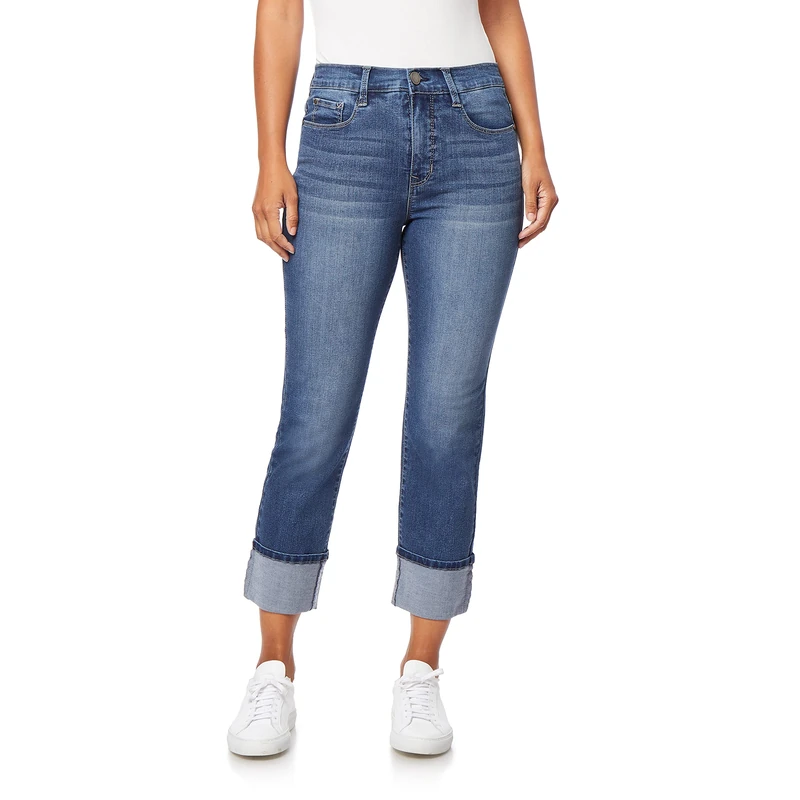Angels Forever Young Women's Signature Straight Crop Jeans, Bali, 12 - Image 1