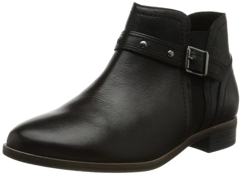 Clarks Women's Trish Strap Chelsea Boots, Black Black Leather, 4.5 UK - Image 1