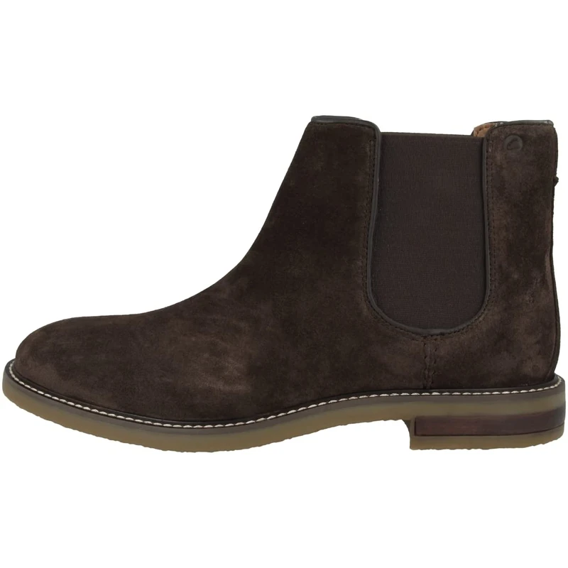 Clarks Men's Jaxen Chelsea Boot, Brown Sde, 10.5 UK