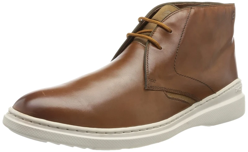 Clarks Men's Dennet Mid Chukka Boots, Dark brown leather, 39.5 EU - Image 1