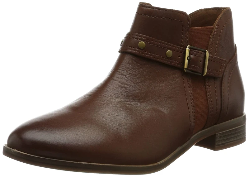 Clarks Women's 261636144 Chelsea Boots, Dark Tan Lea, 5 UK - Image 1