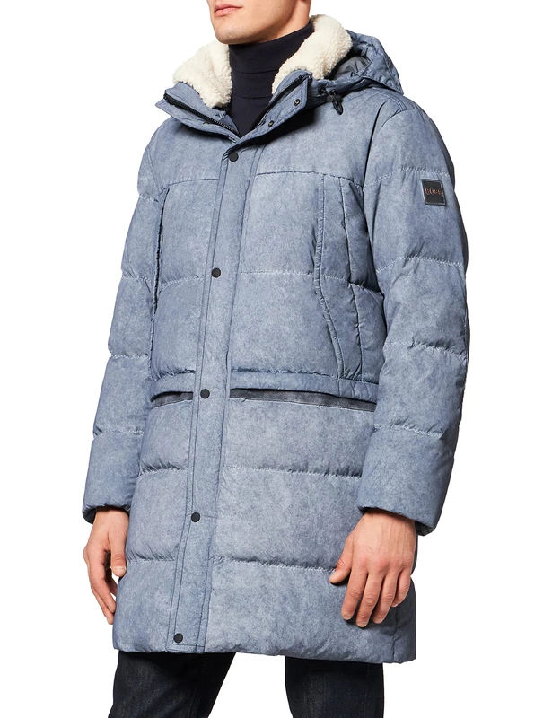 BOSS Men's Quilted Jacket, Dark Blue404, 44