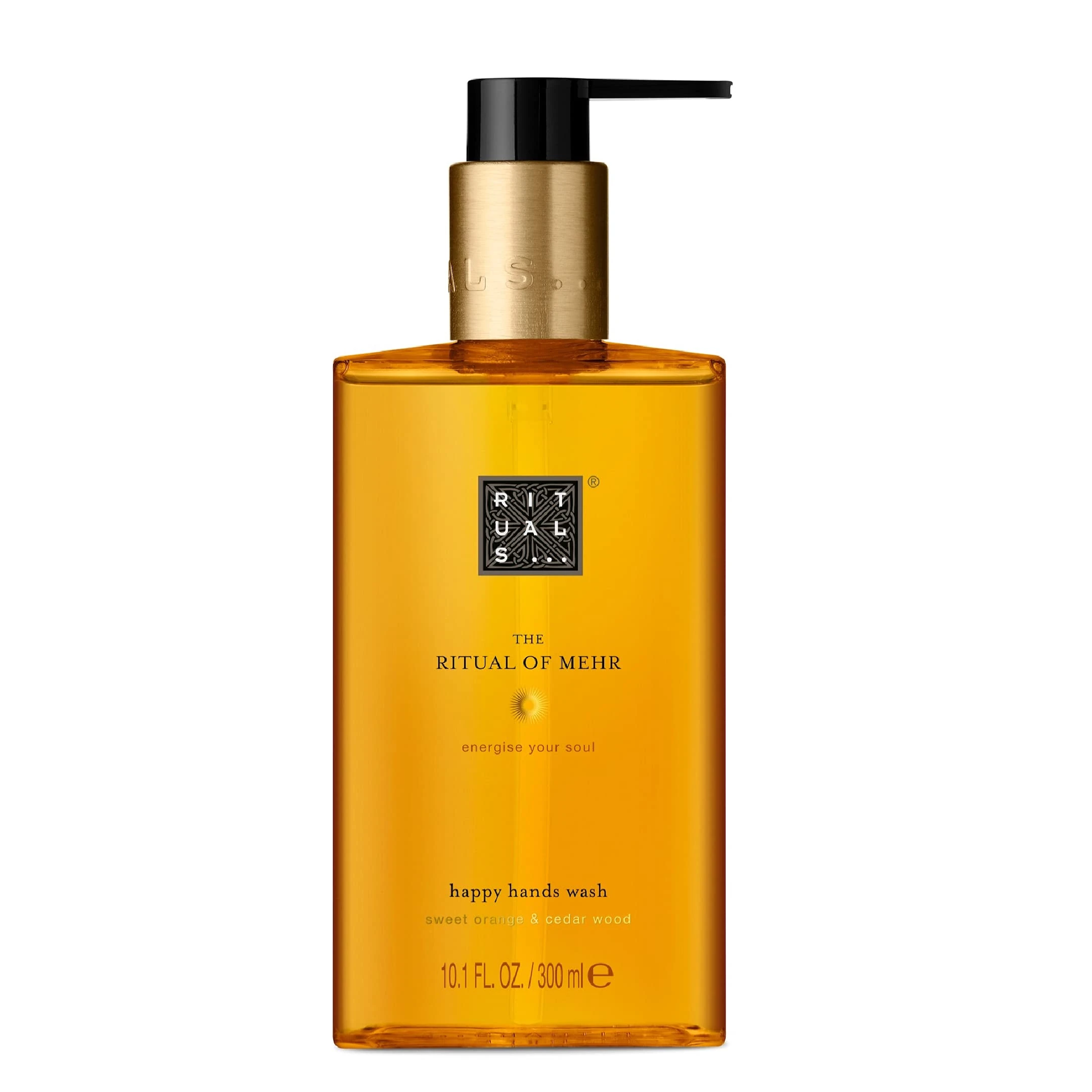 RITUALS Hand Wash from The Ritual of Mehr, 300 ml - With Sweet Orange & Cedar Wood - Energising & Stimulating Properties with Vitamin C