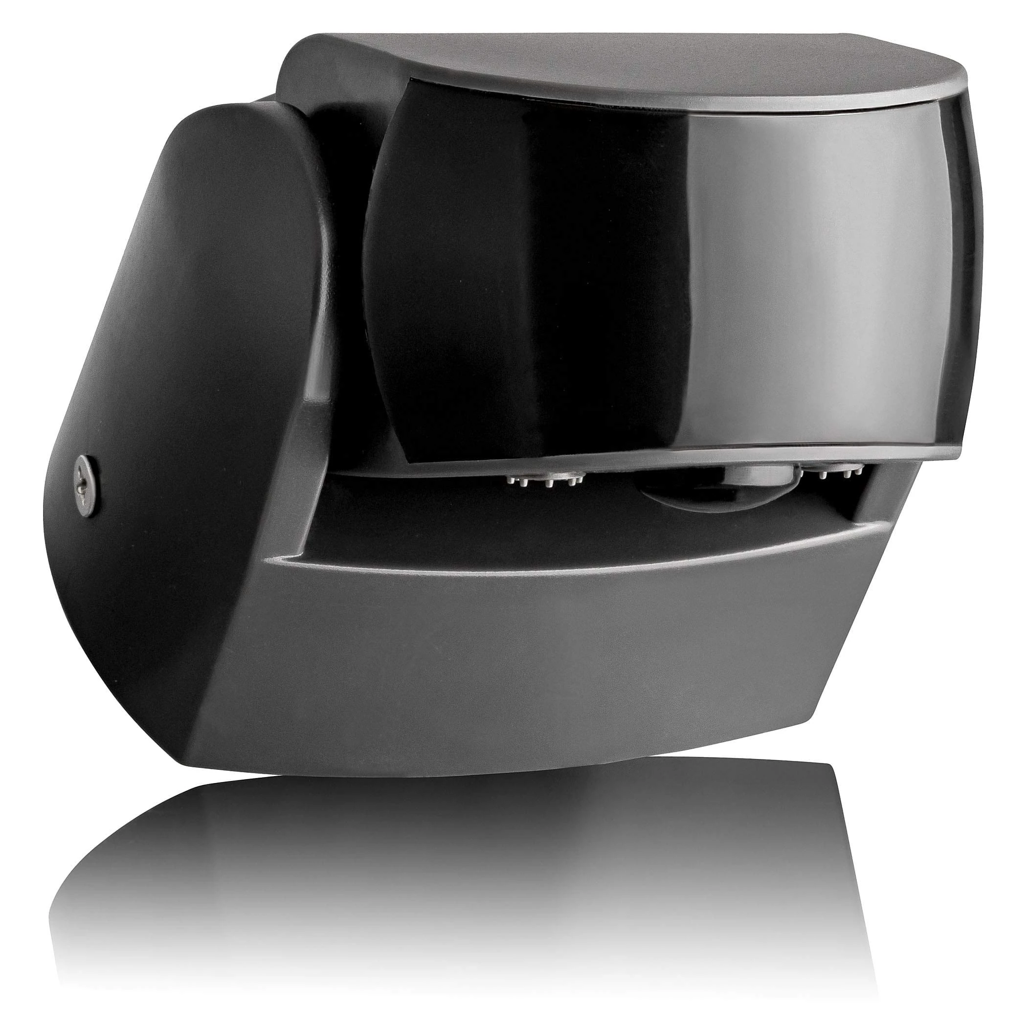 SEBSON PIR Sensor Outdoor IP65, Surface Wall mounted, Infrared Motion Sensor, LED suitable, Range max. 12m/180° + 3m/360°, swivelling, max. 1200/600W, anthracite