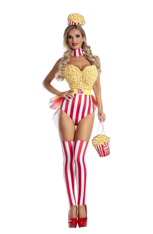 Party King Women's Popcorn Babe Fancy Dress Costume Medium