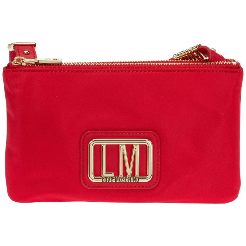 Love Moschino Women's Fall Winter 2021 Collection Shoulder Bag, red, 23X14X5