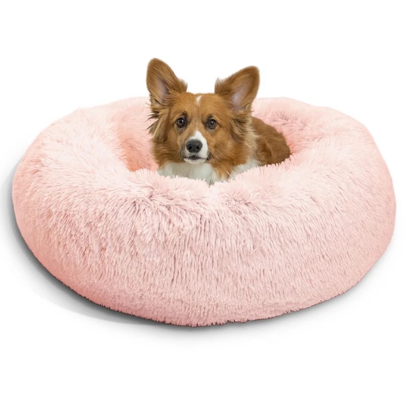 Best Friends by Sheri Calming Donut Pet Bed - Cotton Candy Pink