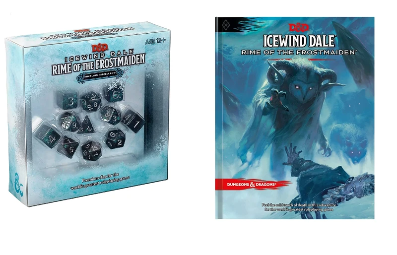 Dungeons & Dragons Icewind Dale Bundle - Includes 1 Rime of the Frostmaiden Adventure + 1 Rime of the Frostmaiden Dice and Miscellany