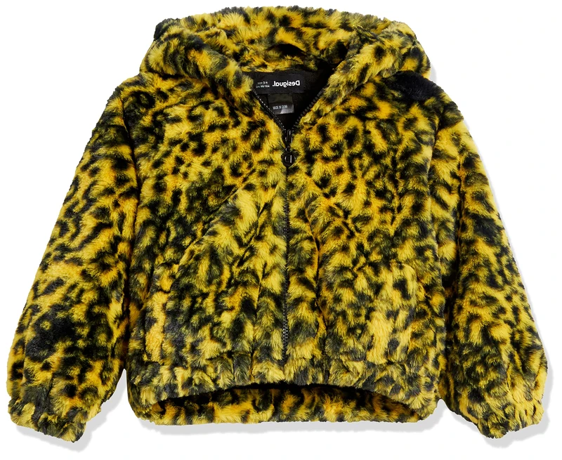 Desigual Girls' CHAQ_NALON Jacket, Yellow, 13/14