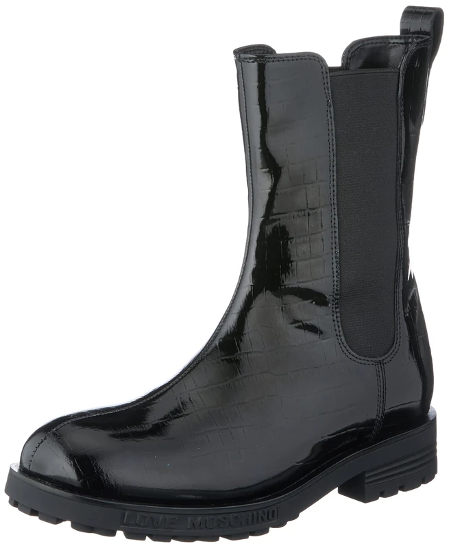 Love Moschino Autumn Winter 2021 Collection, Women's Ankle Boots, Black, 7 UK