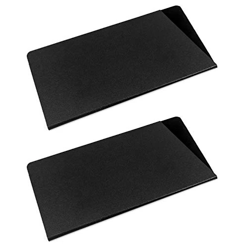QWORK® Knife Edge Guard Cleaver Guard, Knife Sheath Sleeves, Universal Blade Cover Protector, ABS Plastic and BPA-Free, 8"x4", Set of 2