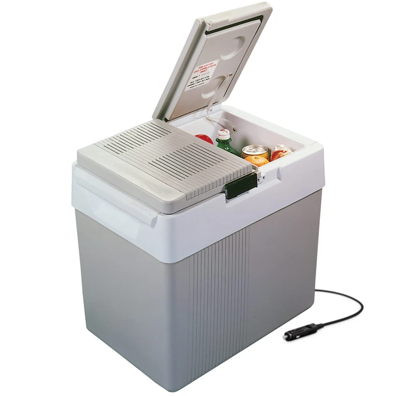 Cool Box 31L Electric Iceless Cooler Car Mini Fridge Refrigerator Hot and Cold Function Summer Cool Insulated Cooler Box Cool Bags for Camping Picnics Travels Keep Food Drinks Chill Grey