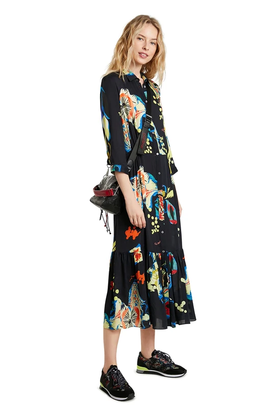 Desigual Women's Vest_bruselas Casual Dress, Black, S