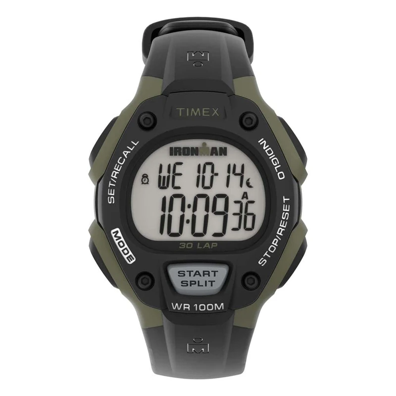 Timex Ironman Men's Classic 38mm Digital Black Resin Strap Watch TW5M44500