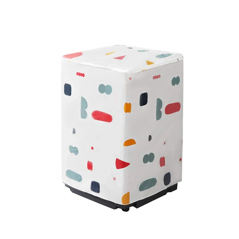VOSAREA Waterproof Peva Washing Machine Dryer Cover for Automatic Washer and Dryer, Sunscreen and Anti-splash Feature, Easy to Clean Dustproof Protective Cover for Bathroom and Kitchen - Image 1