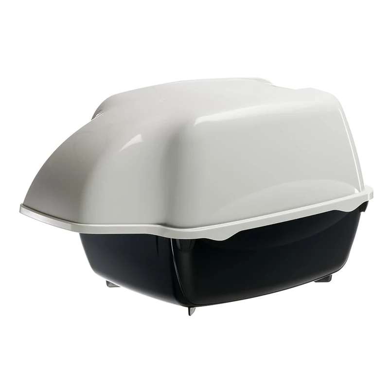 Ferplast Hooded Cat Litter Tray Box Outdoor Cat Toilet COSMIC OUTDOOR Covered Litter box, Rain Proof, Prevents the Entry of Dogs