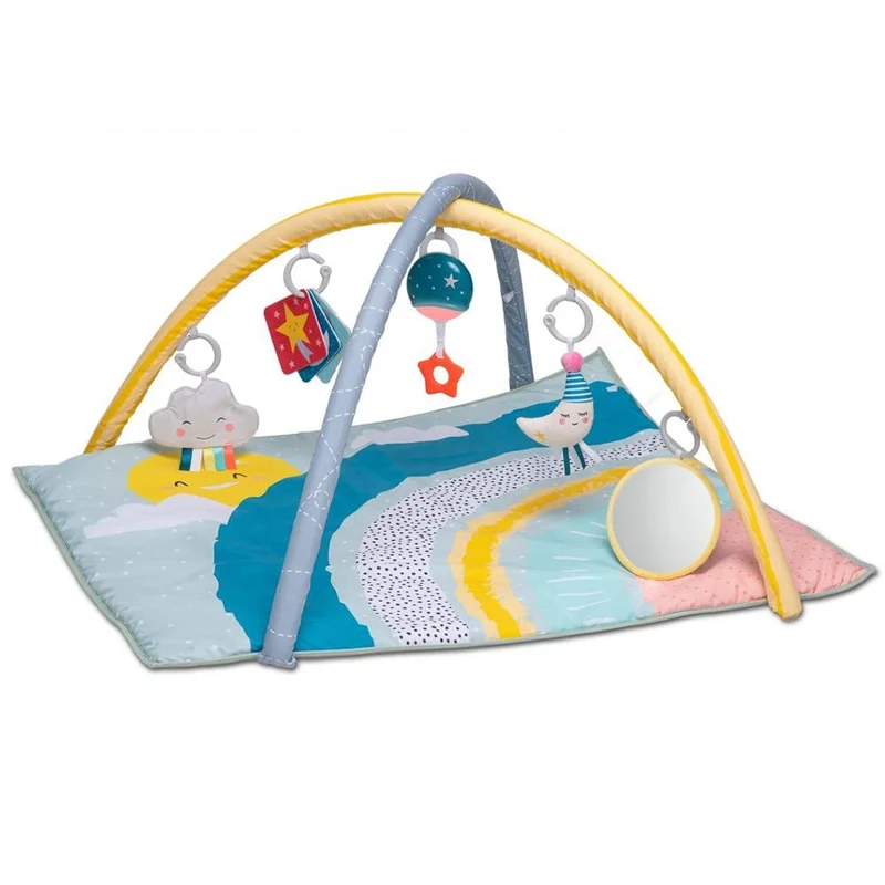 Taf Toys Music & Light Magical Mini Moon Baby Gym. Newborn Activity Gym & Playmat Includes Music & Lights & Hanging Baby Sensory Toys. Padded Base for Tummy-time. Suitable for Boys & Girls 0 months +