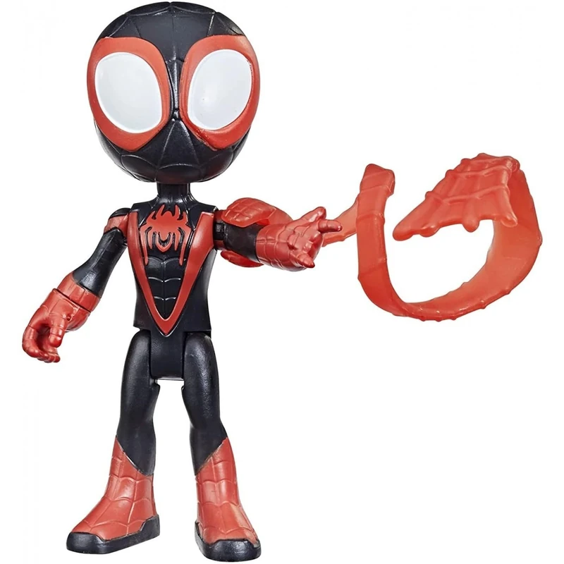 SPIDEY AND HIS AMAZING FRIENDS Marvel Miles Morales Hero Figure, 10-cm-scale Action Figure and Accessory, for Children Aged 3 and Up
