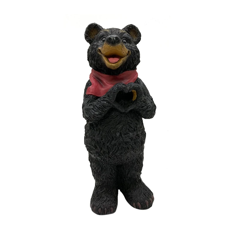 Design House 395814 Heart Sign Bear Indoor/Outdoor, Multicolor
