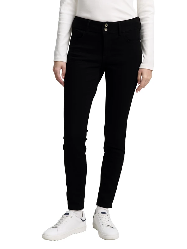 TOM TAILOR Ladies Jeans 202212 Alexa Skinny, 10270 - Black Black Denim, 28W / 30L