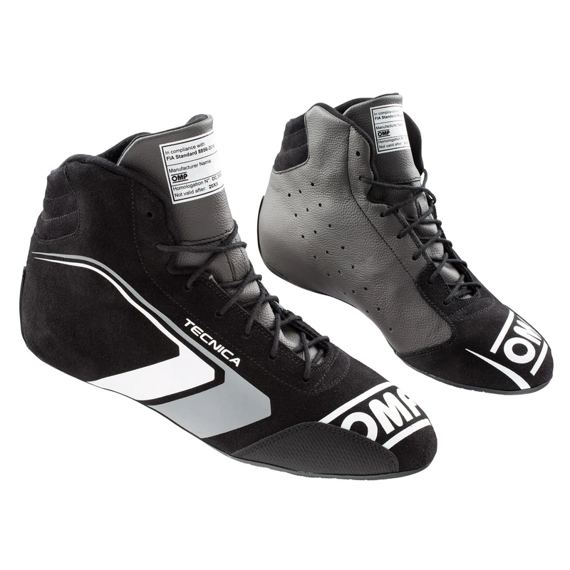 Omp One EVO Tecnica Trainers Black/Anthracite Size 42 Fia 8856-2018, Unisex Adult Boots, EU