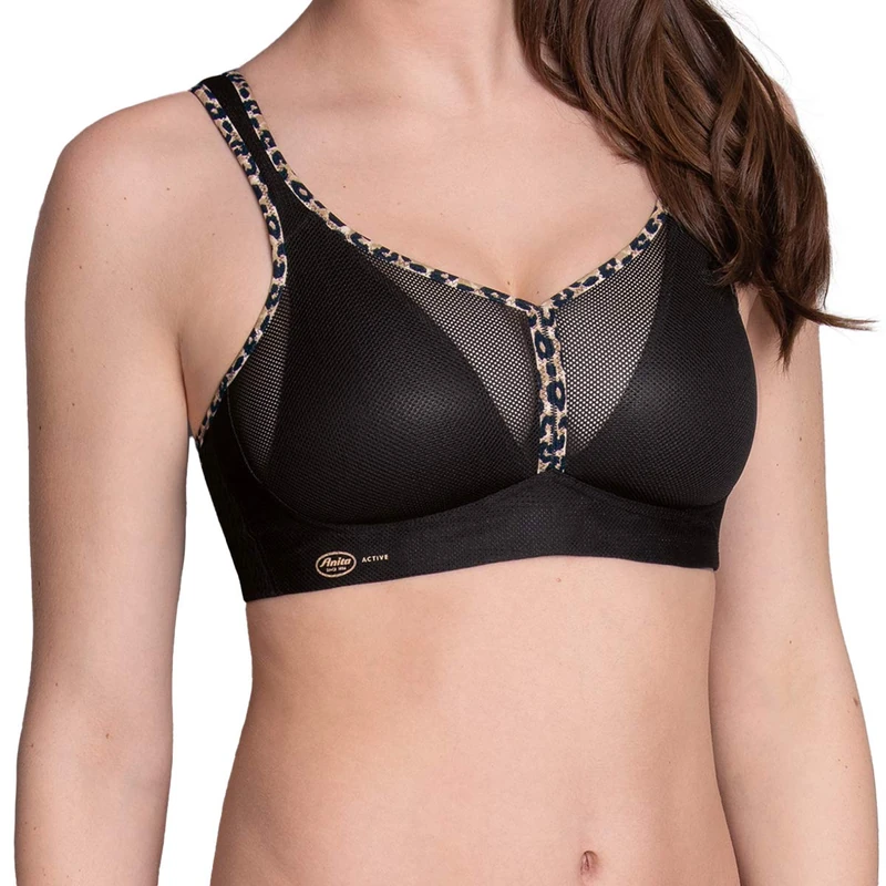 Anita - Air Control with Delta Pad - Women's - Sports Bra - Underwear, Black/Kalahari, 34A