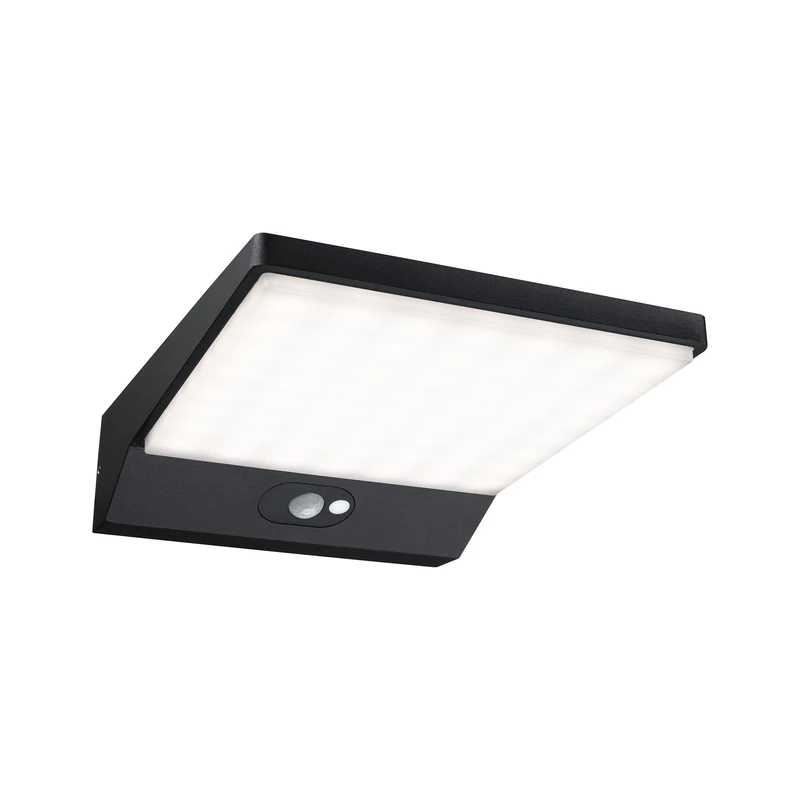 Paulmann 94334 LED Outdoor Light Solar Outdoor Wall Light IP44 Including 1 x 5 Watt Dark Grey Aluminium 3000 K