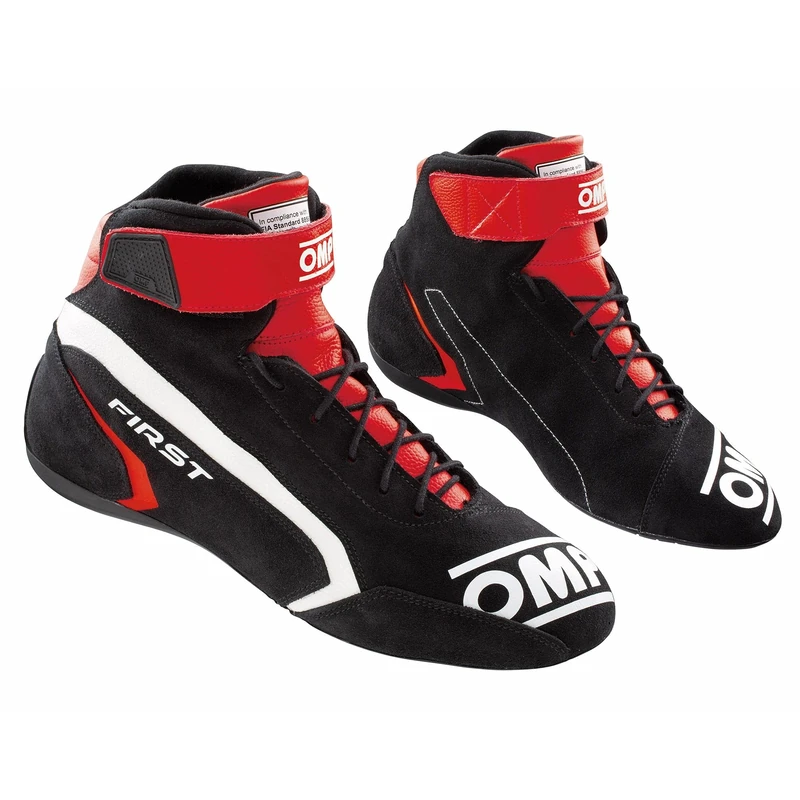 Omp First Race my2021 Red/Black Size 39 Fia 8856-2018, Unisex Adult Boots, Standard, EU