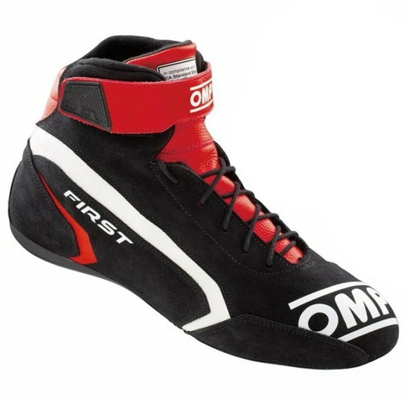 Omp First Race my2021 Red/Black Size 41 Fia 8856-2018, Unisex Adult Boots, Standard, EU