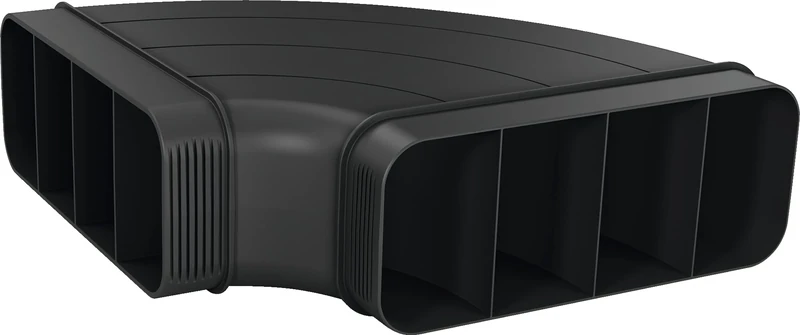Siemens Installation accessories 90° flat duct bend, horizontal.