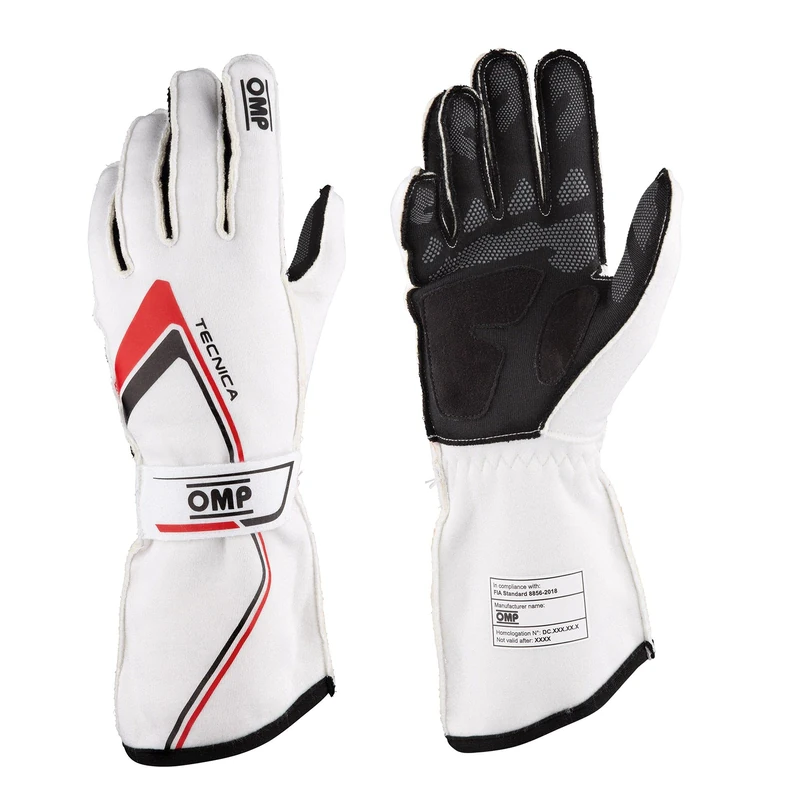 Omp TECHNICA GLOVES my2021 WHITE SIZE S FIA 8856-2018