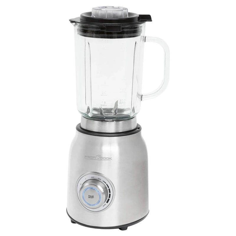ProfiCook PC-UM 1207 Universal Mixer, 1200 Watt Longlife Professional Motor, 1.75 Litre Mixing Container, 6-Way Stainless Steel Knife, Stainless Steel 501207