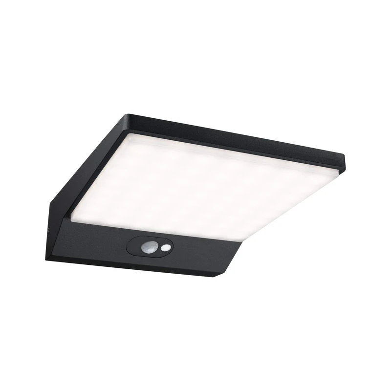 Paulmann LED Outdoor Wall Light IP44 Warm White 3000K 10.3W Motion Sensor Aluminium Dark Grey 12W