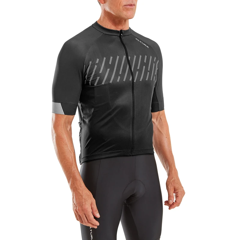 Altura Mens Airstream Shortsleeve Cycling Jersey - Black - Large