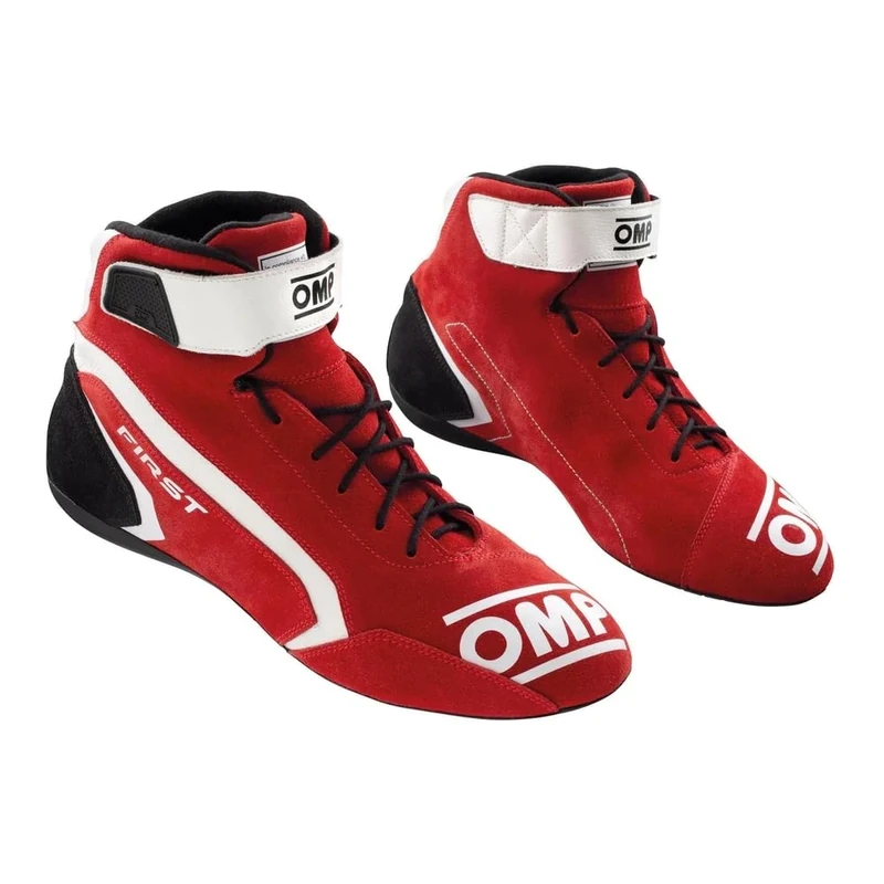 Omp First Race my2021 Red/White Size 45 Fia 8856-2018, Unisex Adult Boots, Standard, EU
