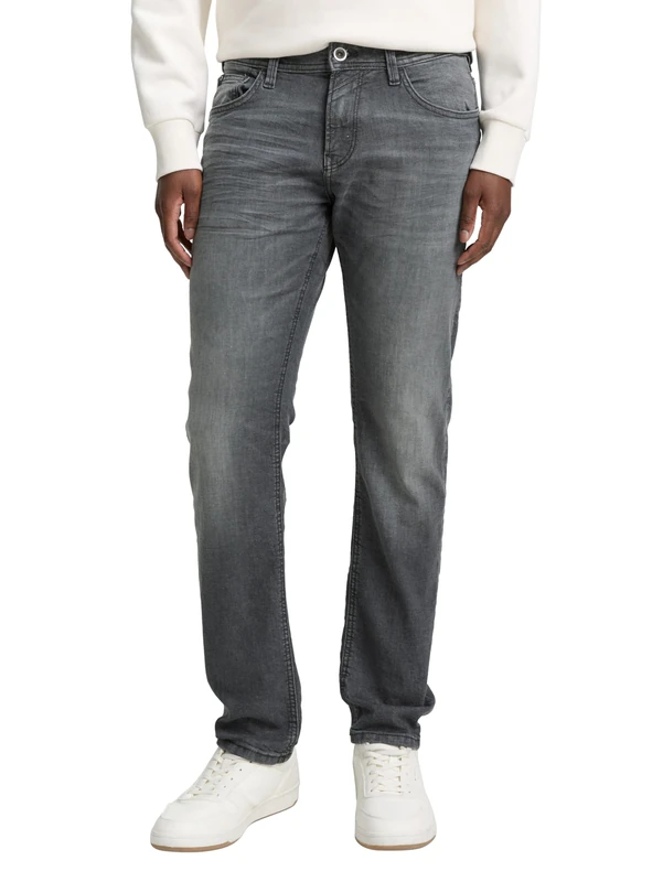 Tom Tailor Denim Men's 202212 Piers Slim Jeans, 10220 - Used Dark Stone Grey Denim, 30W / 34L