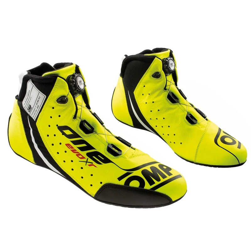 Omp One EVO X R Fluo Yellow Size 44 Fia 8856-2018, Unisex Adult Boots, Standard, EU